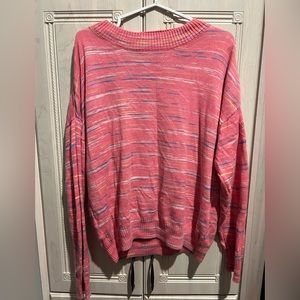 Pink Striped Sweater